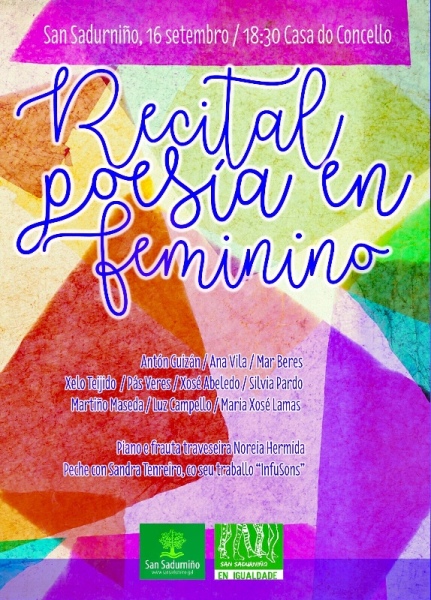 A Chaira e Ferrolterra unidas coa poesía pola igualdade e contra a violencia machista.