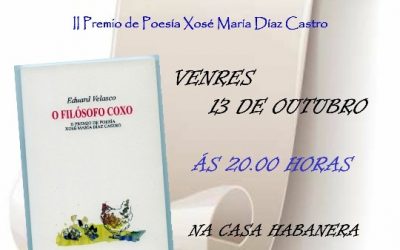 Presentación do libro O FILÓSOFO COXO de Eduard Velasco