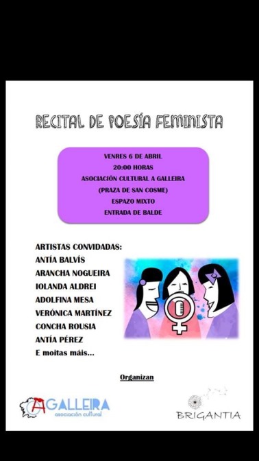 Recital de Poesía Feminista na Asociación Cultural A GALLEIRA