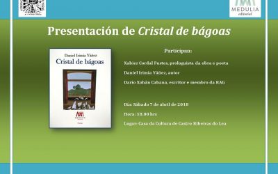 Presentación en Castro Ribeiras do Lea do poemario “Cristal de bágoas” de Daniel Irimia Yáñez