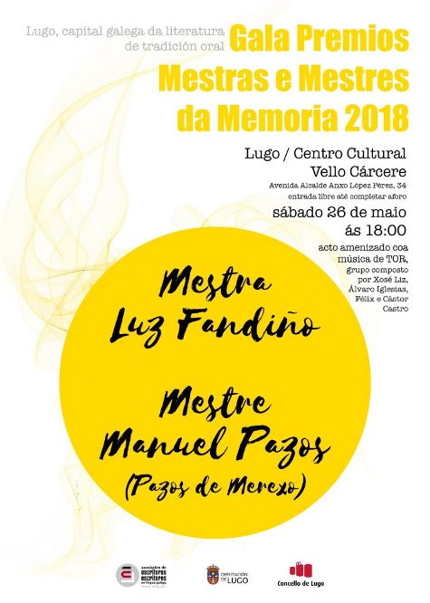 Gala Premios Mestras e Mestres da Memoria 2018