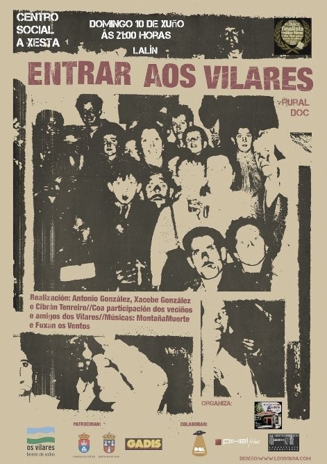 Proxección do documental ENTRAR AOS VILARES na parróquia da Xesta (Lalín), por Antón de Guizán