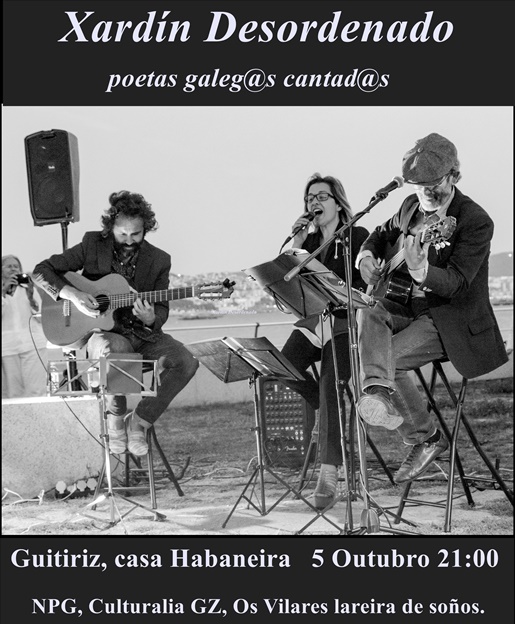 Hoxe venres, concerto en Guitiriz de Xardín Desordenado, por Antón de Guizán