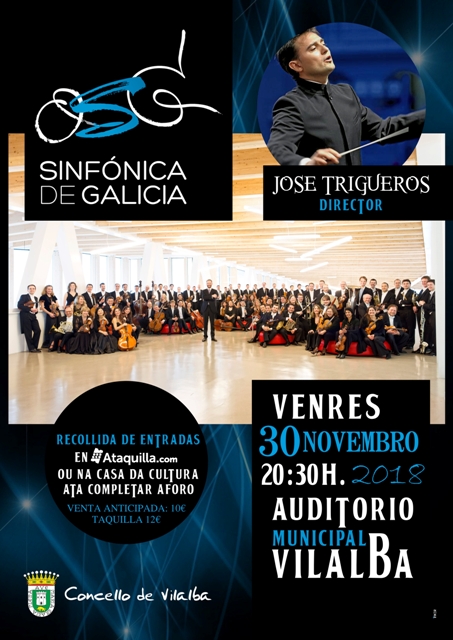 Concerto da Orquestra Sinfónica de Galicia no Auditorio Municipal de Vilalba
